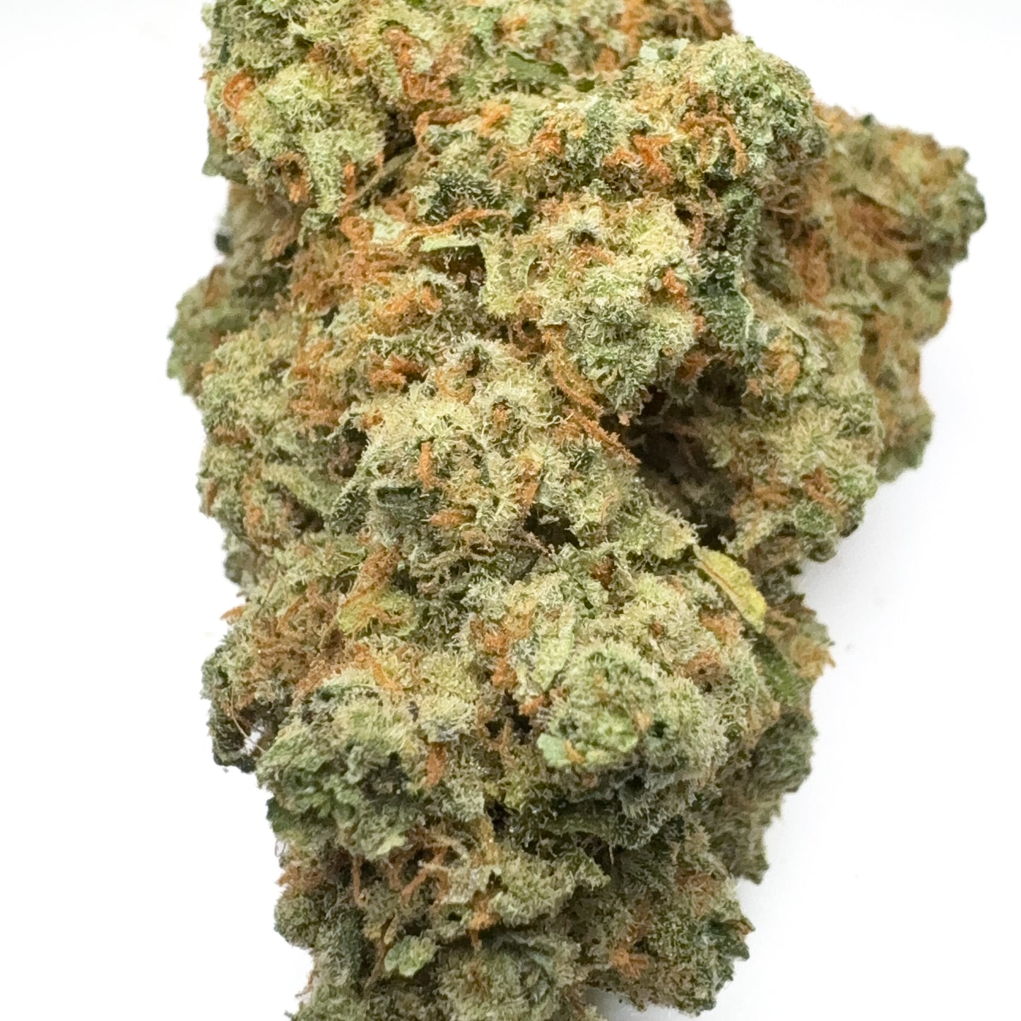 Close-up of Lemon Amnesia CBD bud – frosty indoor flower with lemon and earthy aroma